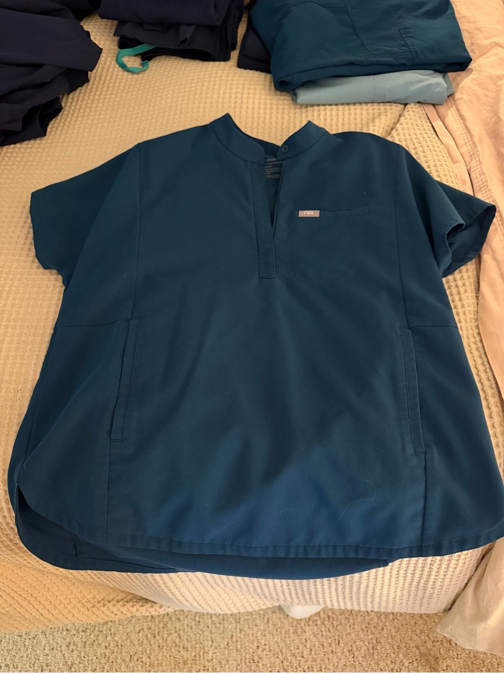 FIGS Deep Reef Montex Scrub Top